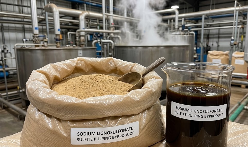Sodium Lignosulfonate-Sulfite Pulping Byproduct