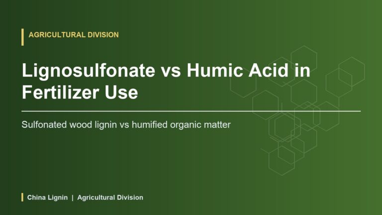 Lignosulfonate vs Humic Acid in Fertilizer Use