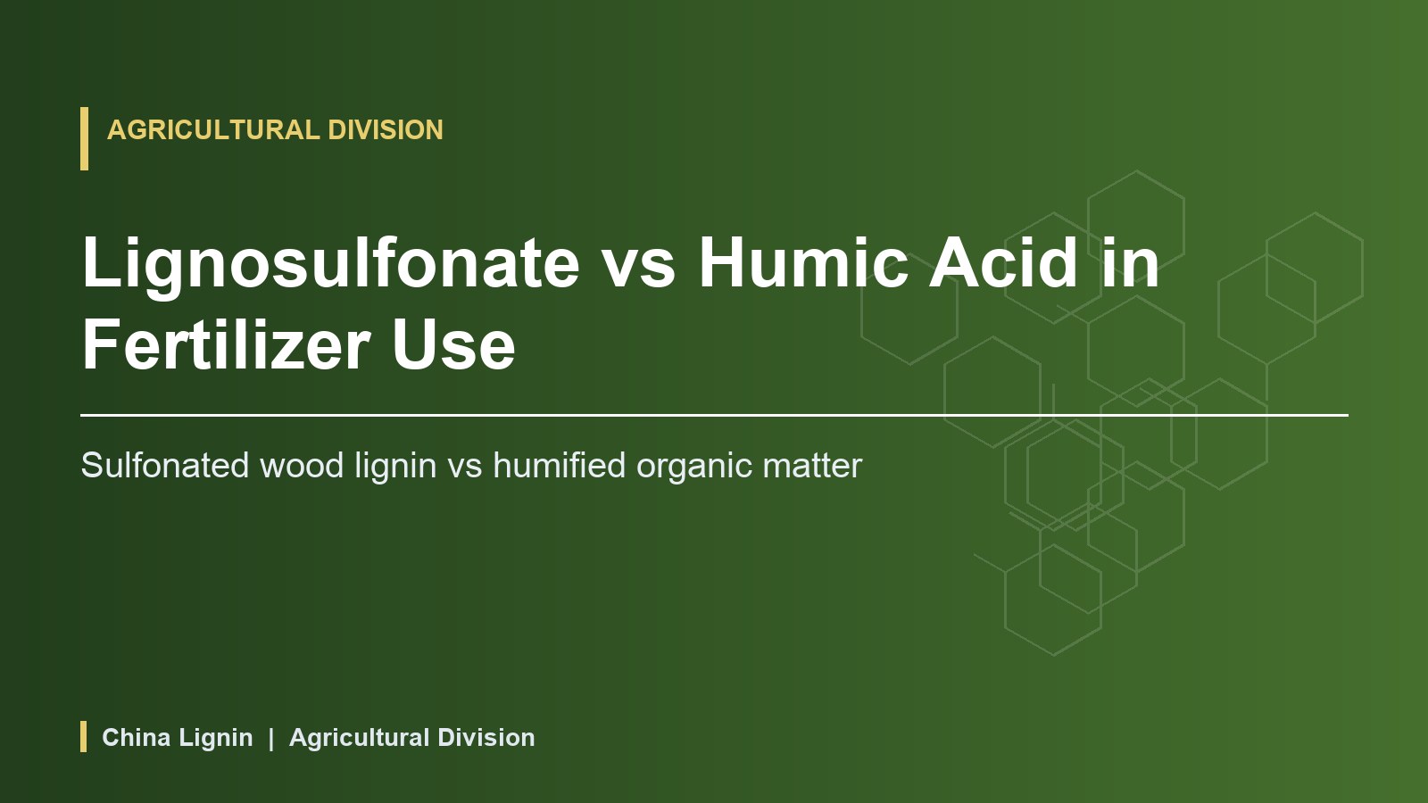 Lignosulfonate vs Humic Acid in Fertilizer Use