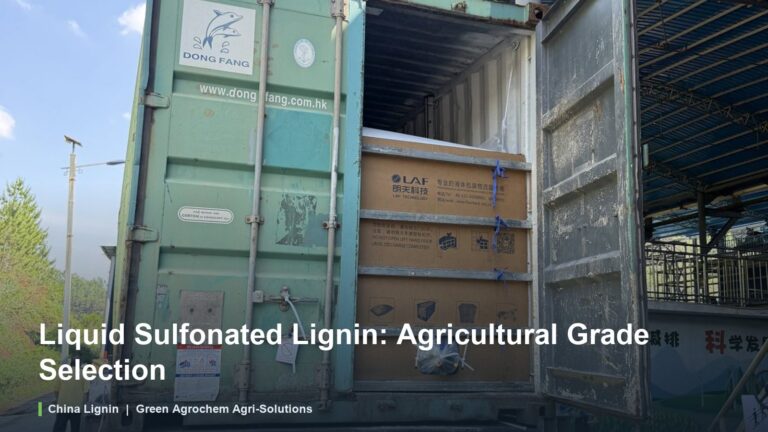 Liquid Sulfonated Lignin: Agricultural Grade Selection
