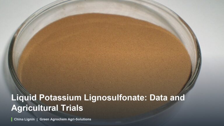 Liquid Potassium Lignosulfonate: Data and Agricultural Trials