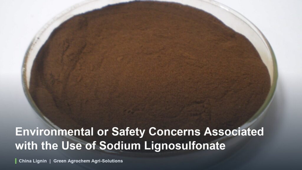 Environmental or Safety Concerns Associated with the Use of Sodium Lignosulfonate