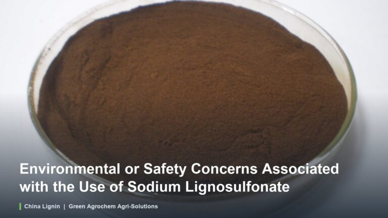 Environmental or Safety Concerns Associated with the Use of Sodium Lignosulfonate