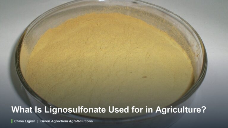 What Is Lignosulfonate Used for in Agriculture?